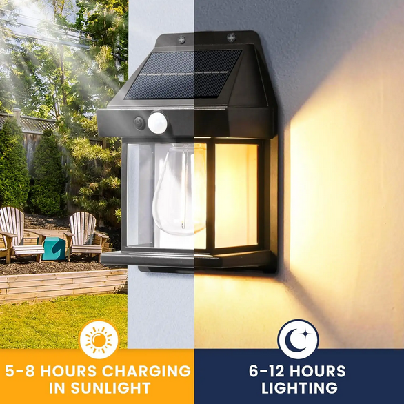 Lampe Solaire LED Extérieure avec Détecteur de Mouvement