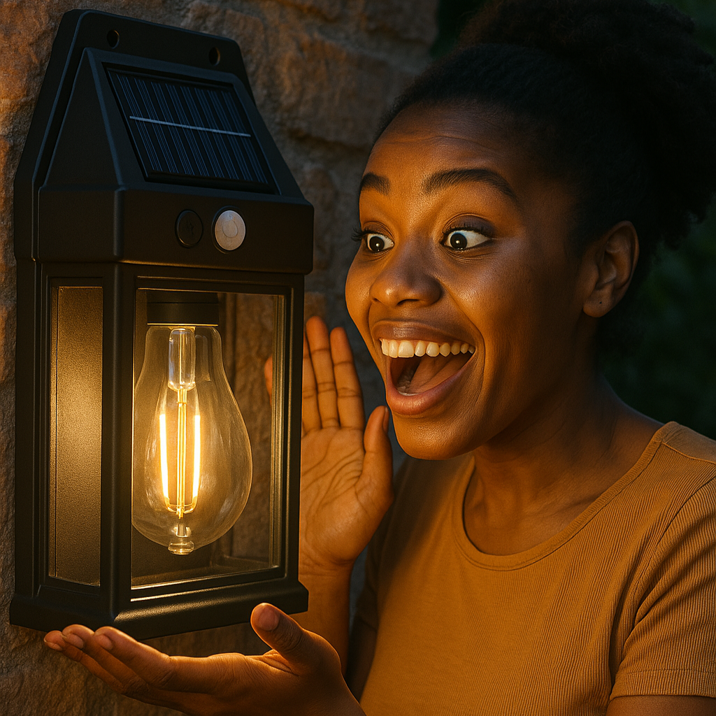 Lampe Solaire LED Extérieure avec Détecteur de Mouvement