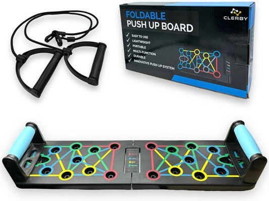 Planche de push-up multifonction pliable
