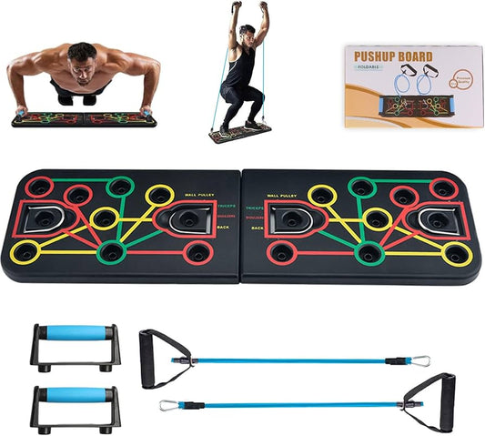 Planche de push-up multifonction pliable